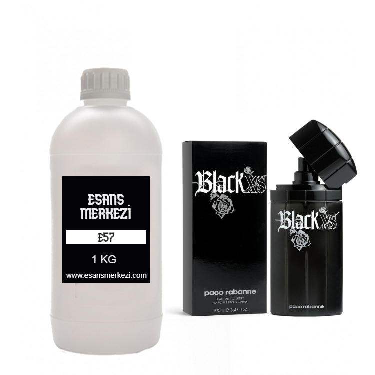 E57 - Paco Rabanne - XS Black Erkek Parfüm Esansı (1KG)